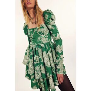 Selkie Size XL The Cedar Toile Boleyn Dress Green Free People New